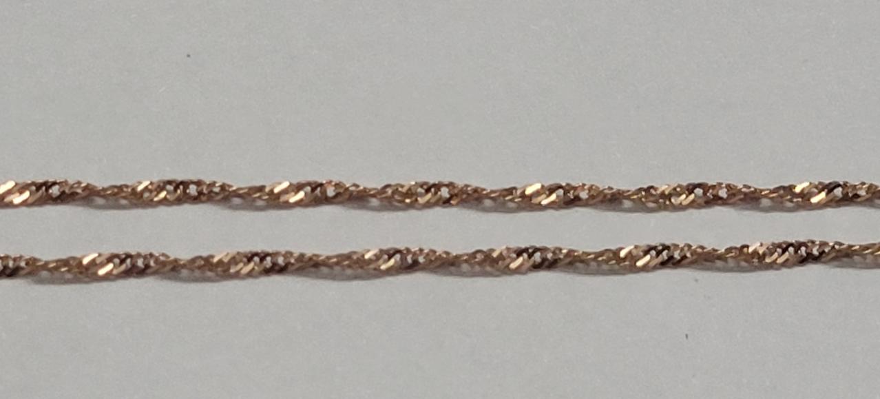 Ланцюжок з червоного золота з плетінням Шнурок (31221297) 0