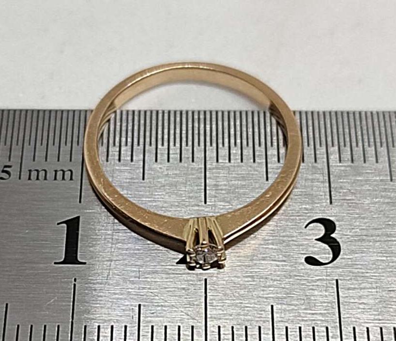 Кольцо из красного золота с бриллиантом (-ми) (33291878)  5
