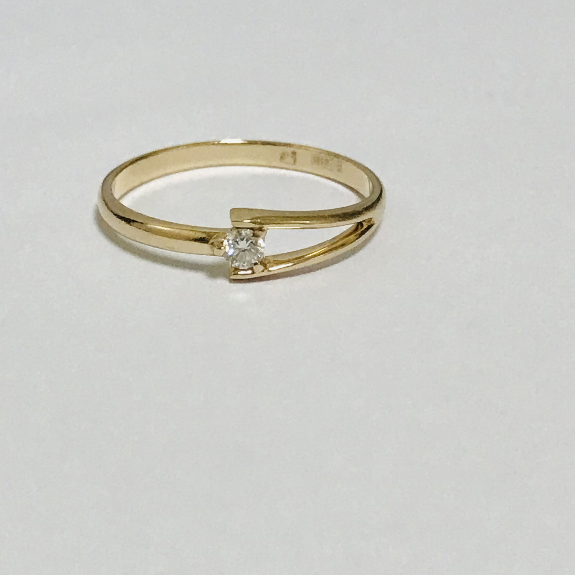 Кольцо из красного золота с цирконием (31379928) 4