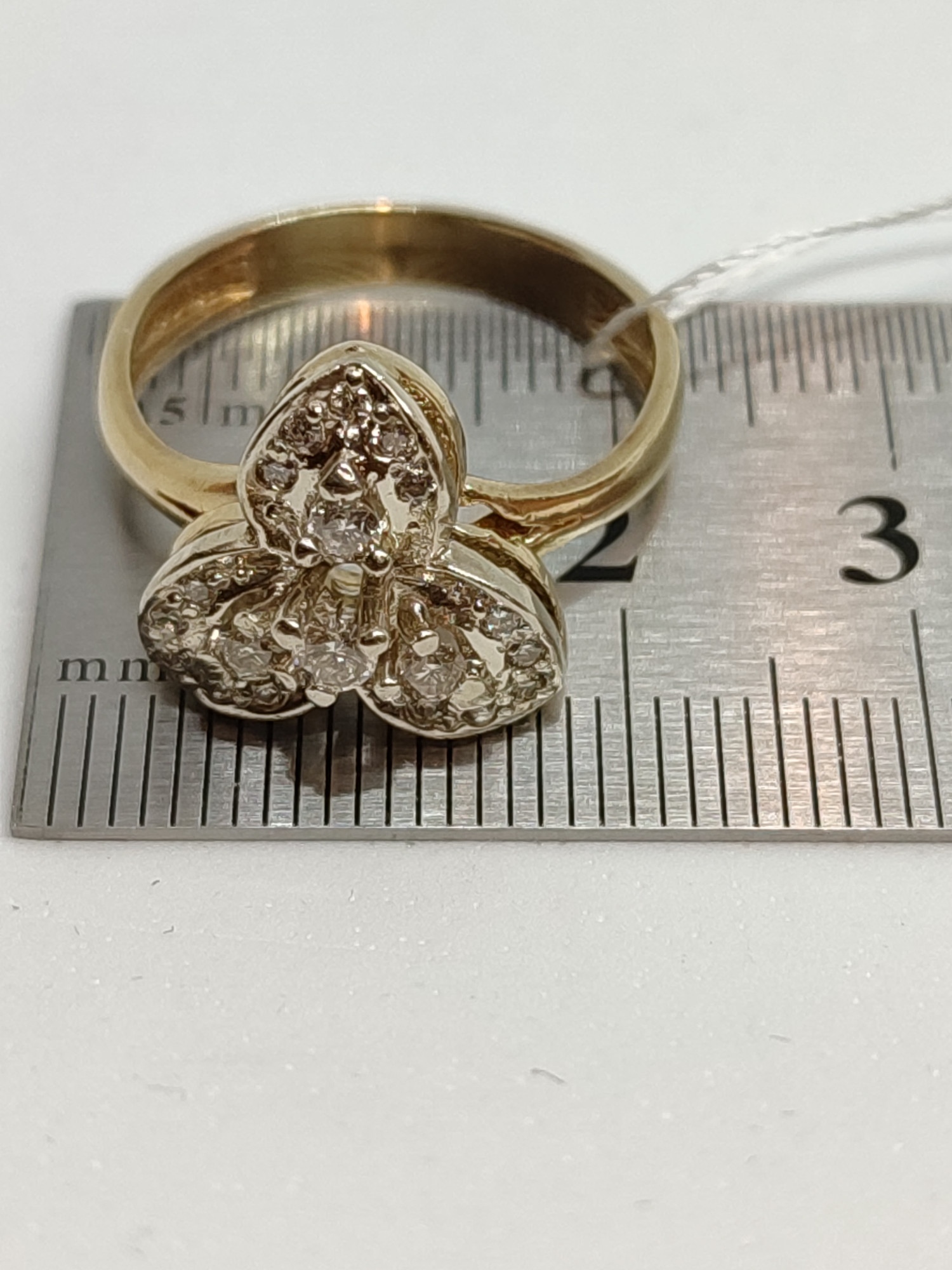 Кольцо из красного и белого золота с бриллиантом (-ми) (27418100) 4