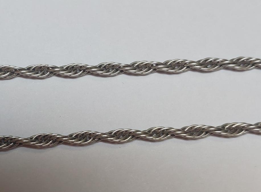 Серебряная цепь с плетением Кордовое (33699811) 1