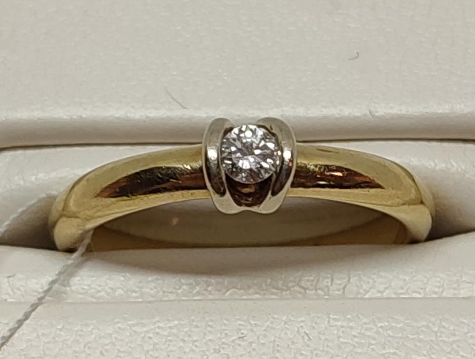 Кольцо из красного золота с бриллиантом (-ми) (27417222)  3
