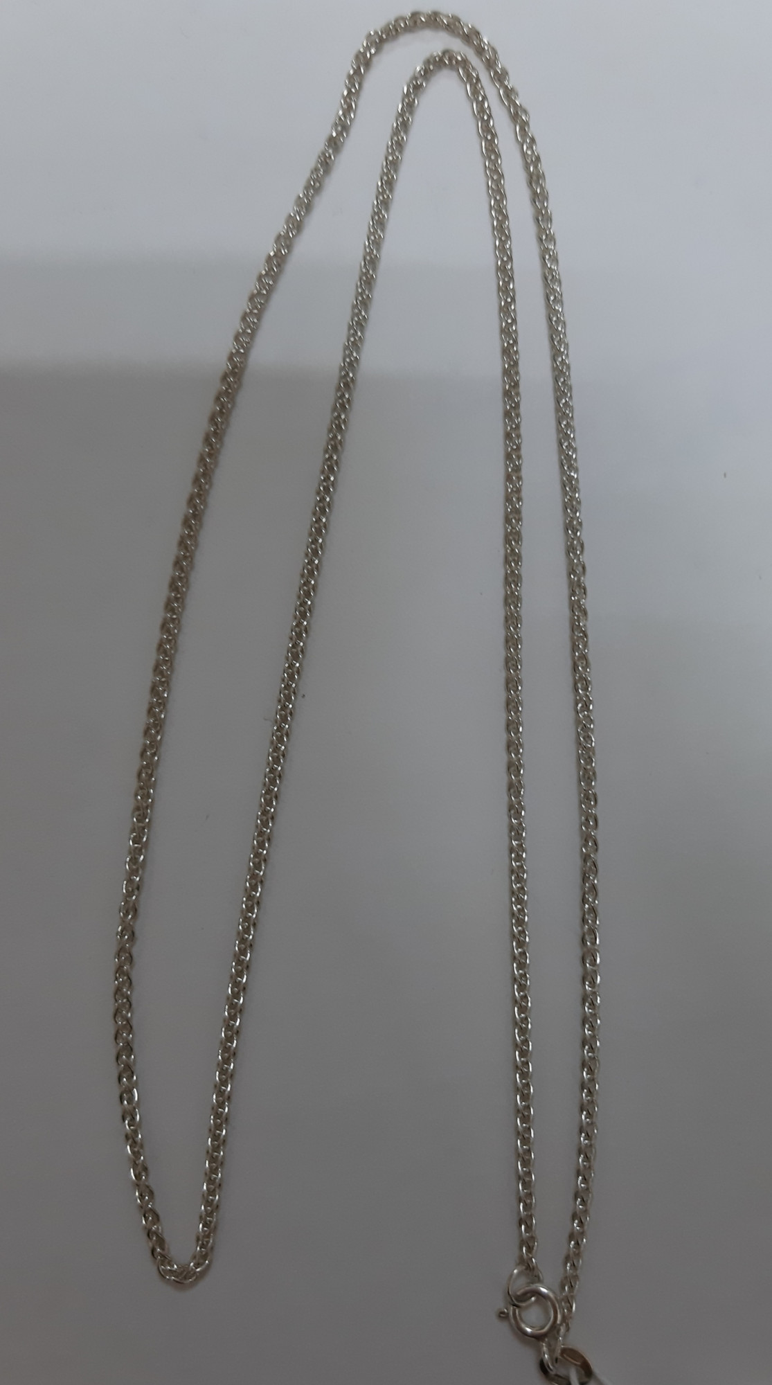 Серебряная цепь с плетением Колосок (30528515) 1