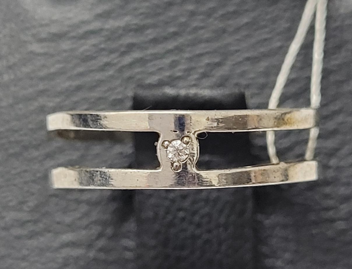 Серебряное кольцо с цирконием (30510170) 0