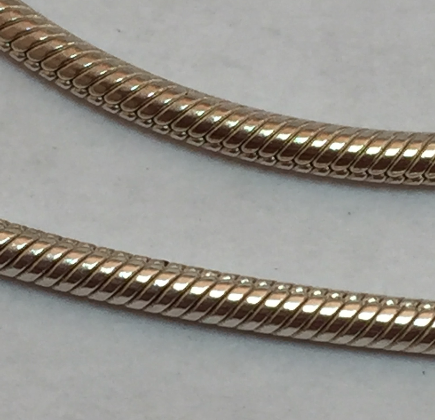 Серебряная цепь с плетением Снейк (32028274) 0