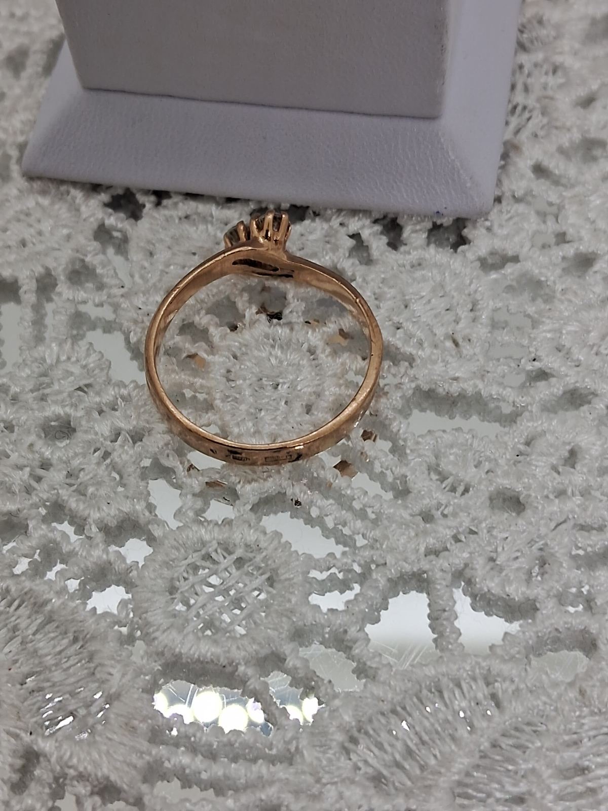 Кольцо из красного золота с цирконием (33269105) 5