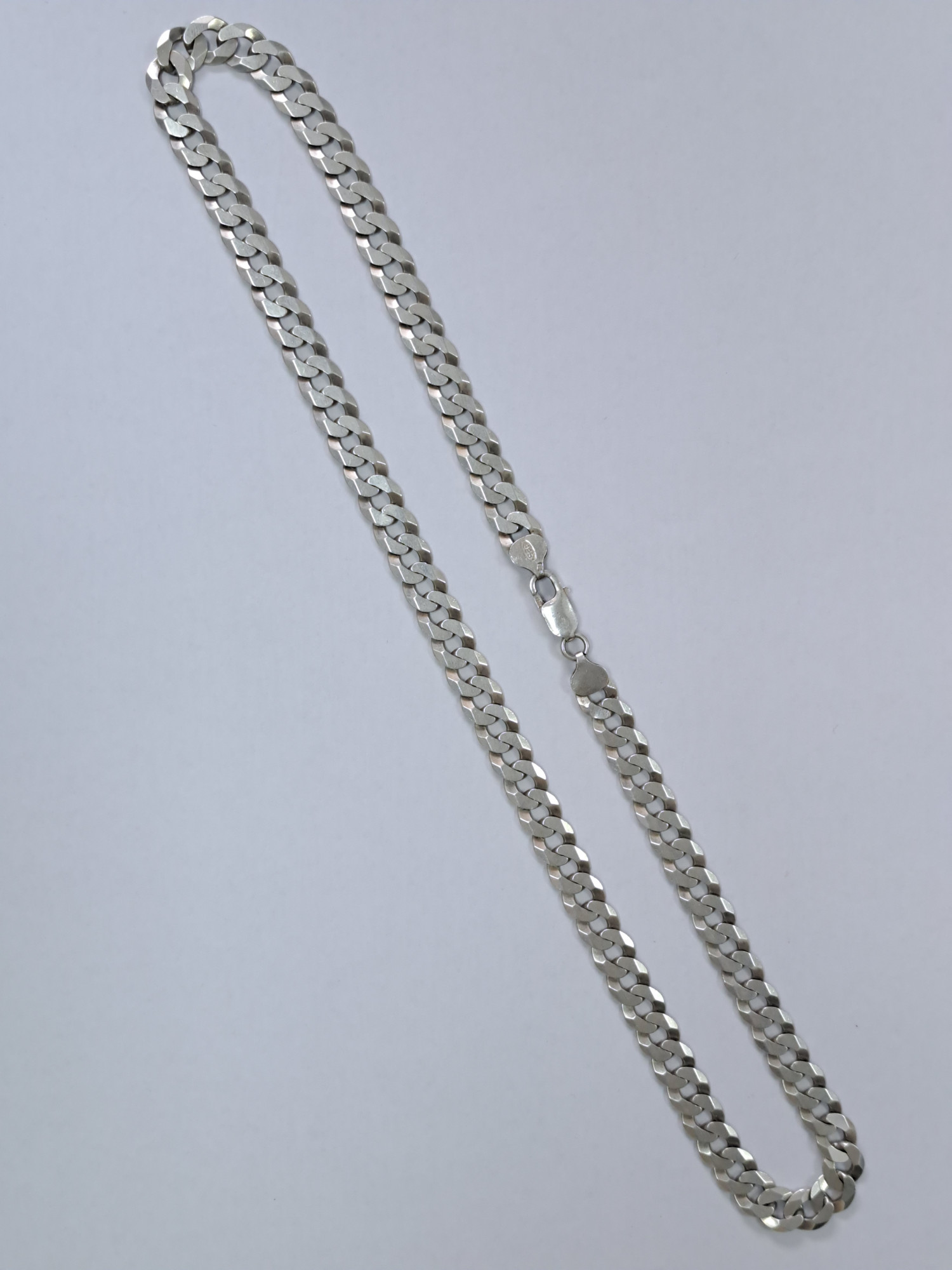 Серебряная цепь с плетением панцирное (33732489) 1