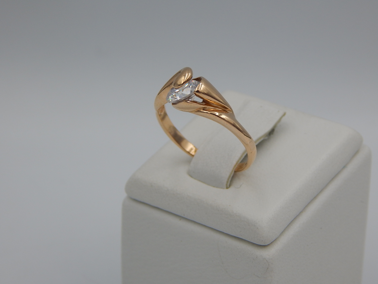 Кольцо из красного золота с цирконием (33720846)  1