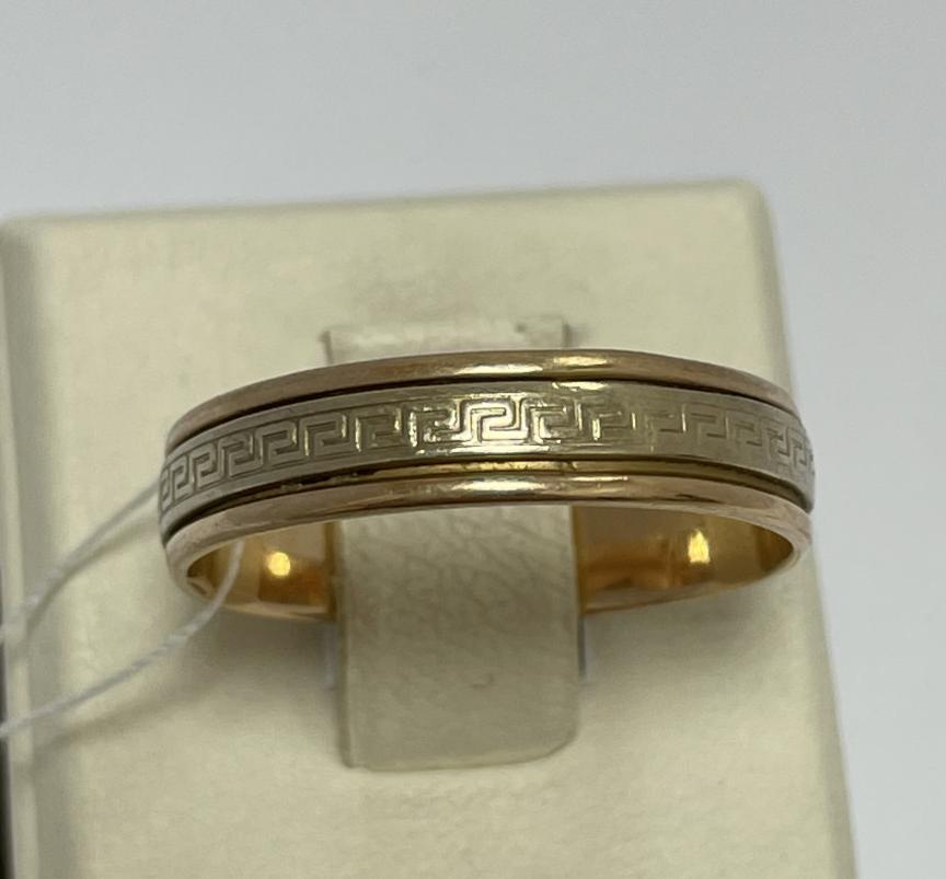 Обручальное кольцо из красного и белого золота (33965380) 0