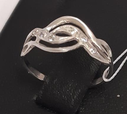 Серебряное кольцо с цирконием (30520244) 1