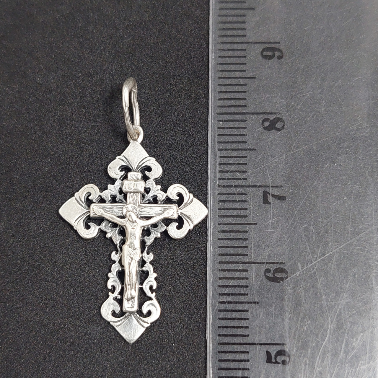 Срібний підвіс-хрест (33632806) 3