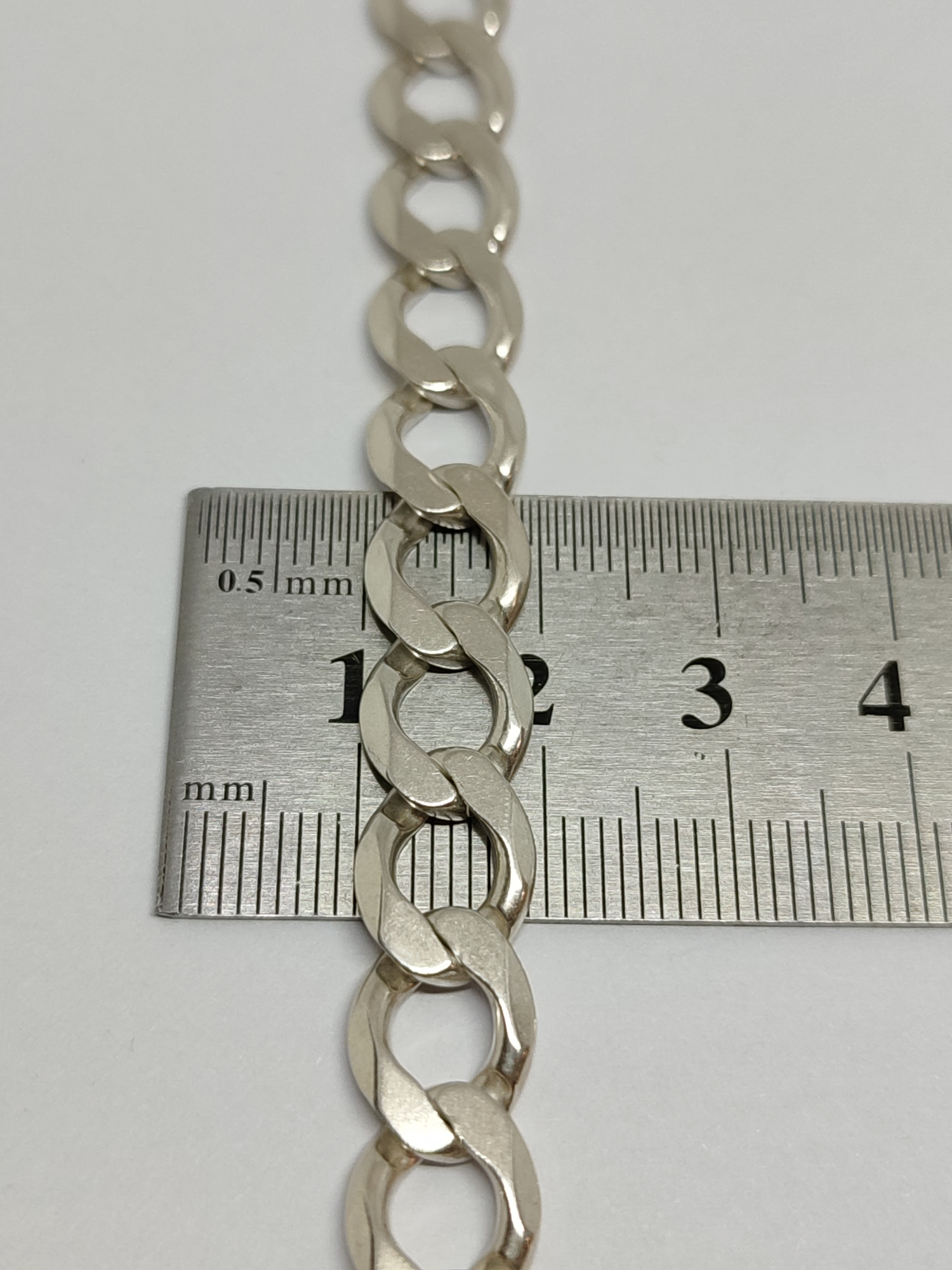 Серебряная цепь с плетением панцирное (31647651) 1