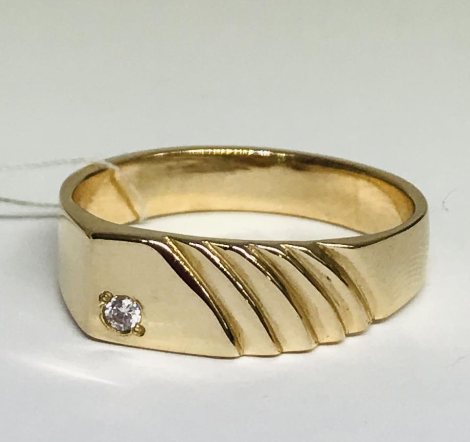 Перстень из красного золота с цирконием (28798941) 3