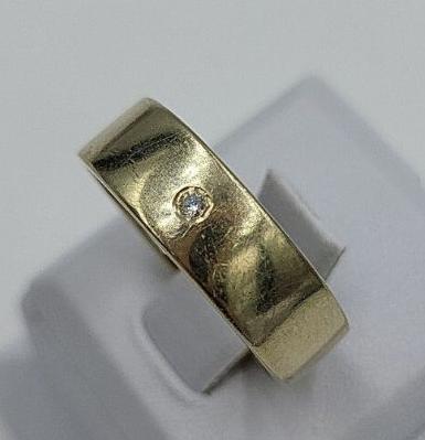 Каблучка з жовтого золота з діамантом (-ми) (30303544) 2