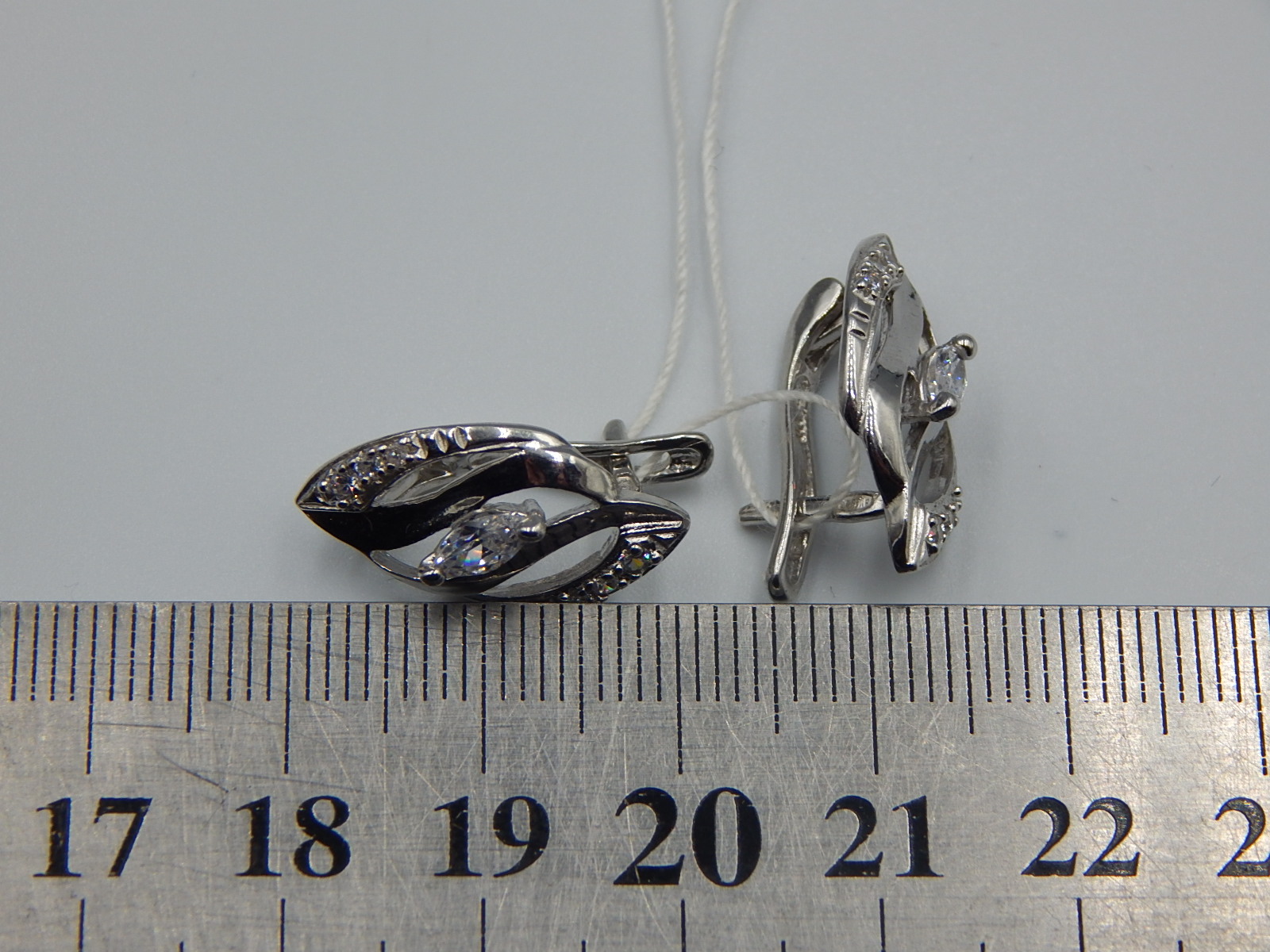 Срібні сережки з цирконієм (33194721) 6