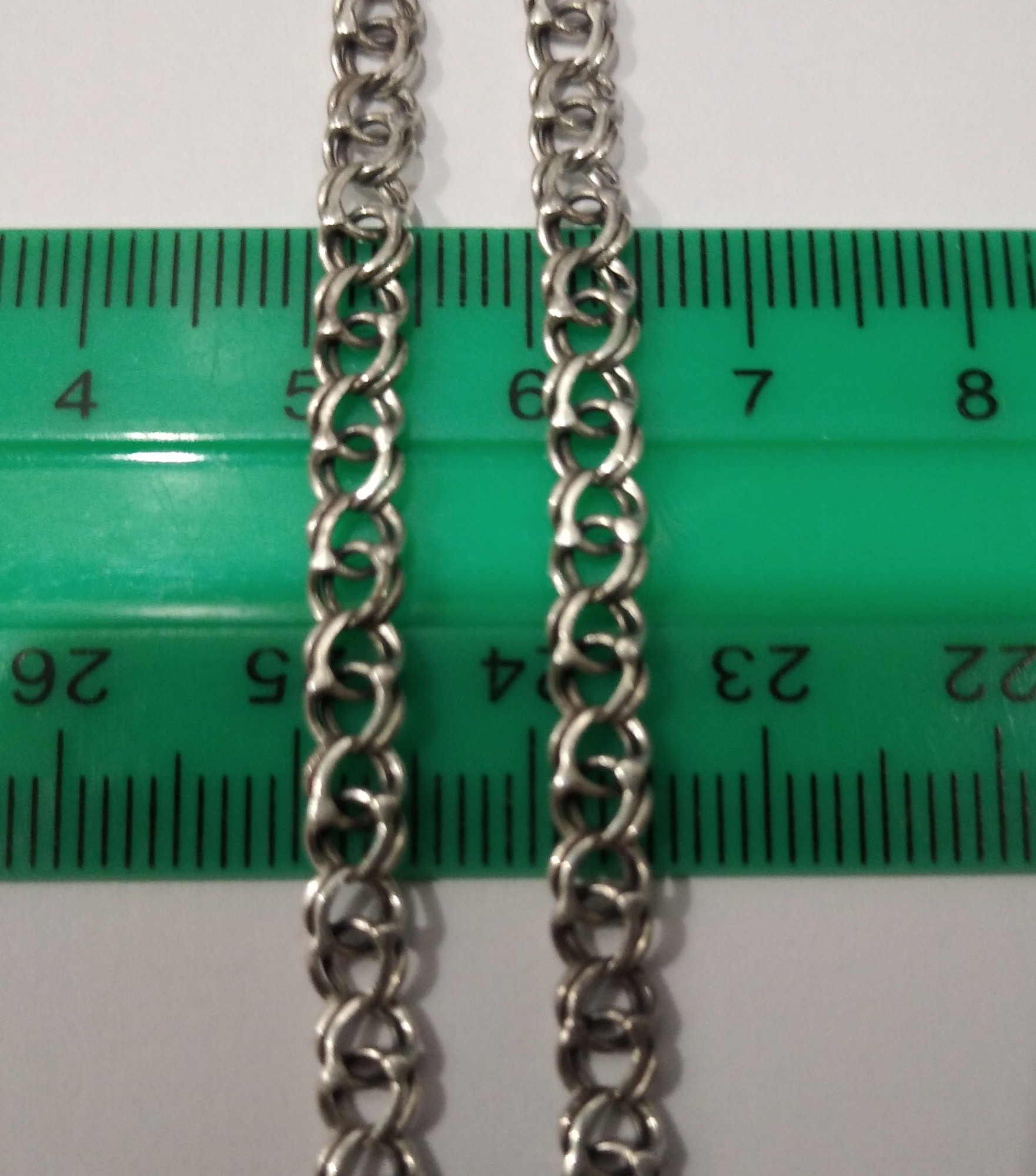 Серебряная цепь с плетением Бисмарк (32729962) 3