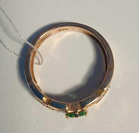 Кольцо из красного золота с изумрудом и бриллиантом (-ми) (27417772) 2