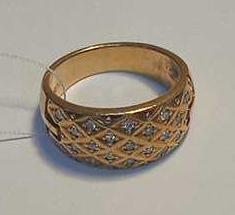 Кольцо из красного золота с бриллиантом (-ми) (27416955)  0