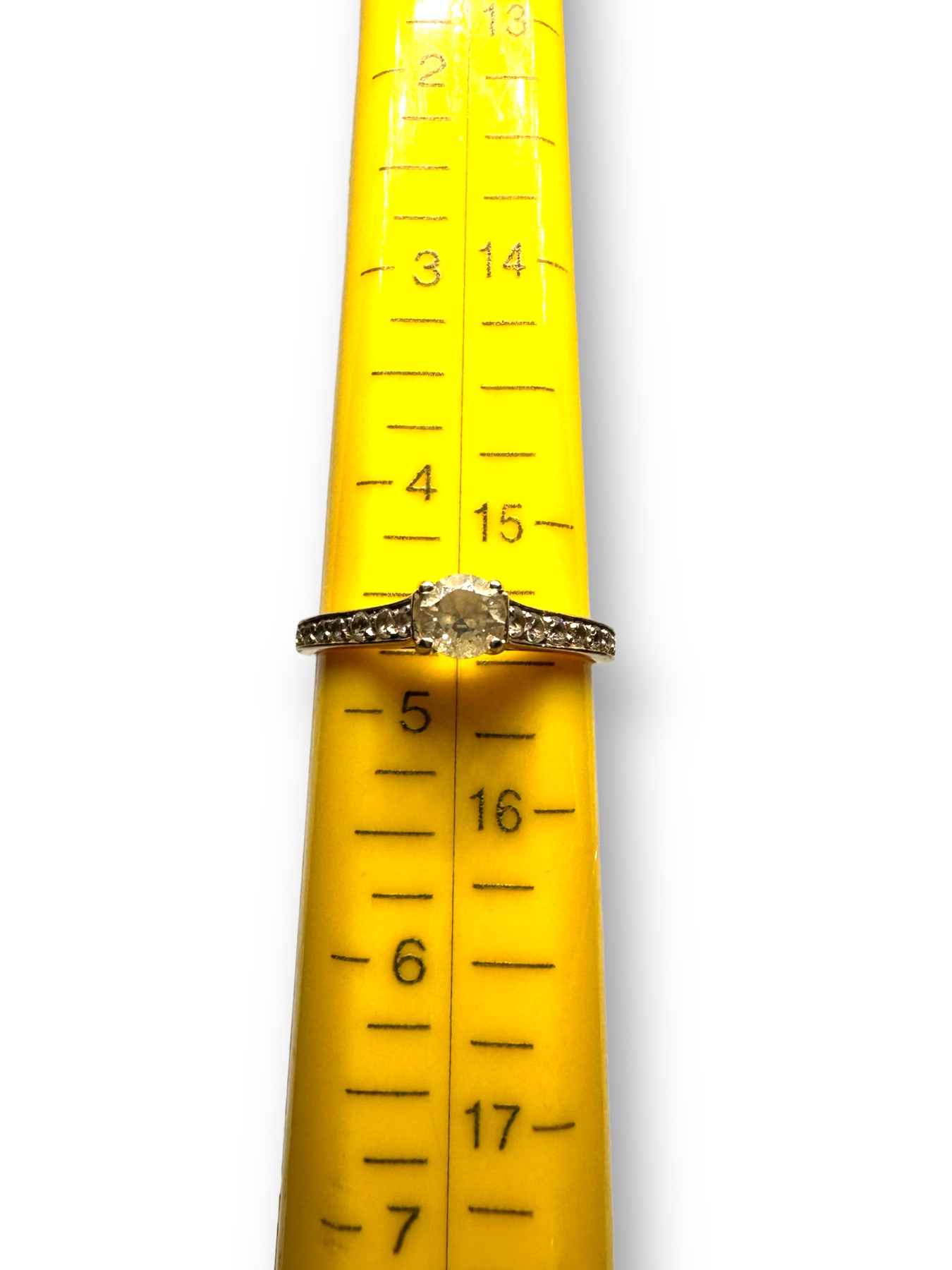 Кольцо из красного золота с цирконием (29638514) 3