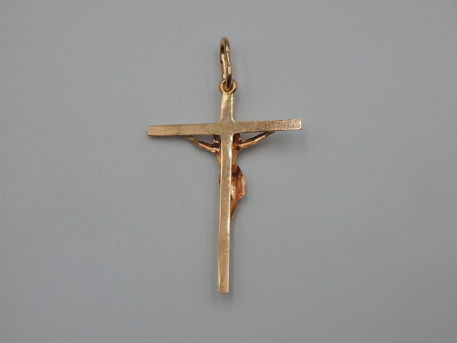 Підвіс-хрест з червоного золота (33945795) 3