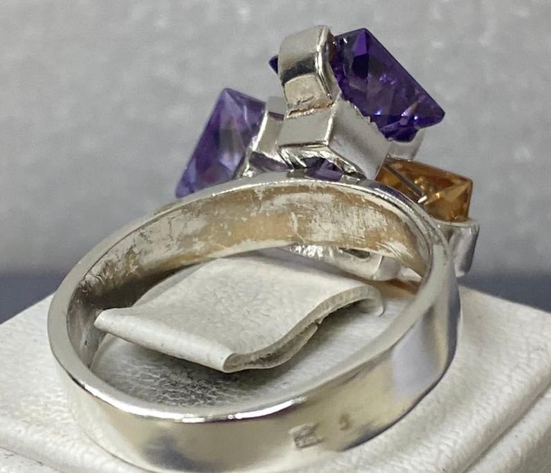 Серебряное кольцо с цирконием (31303341) 4