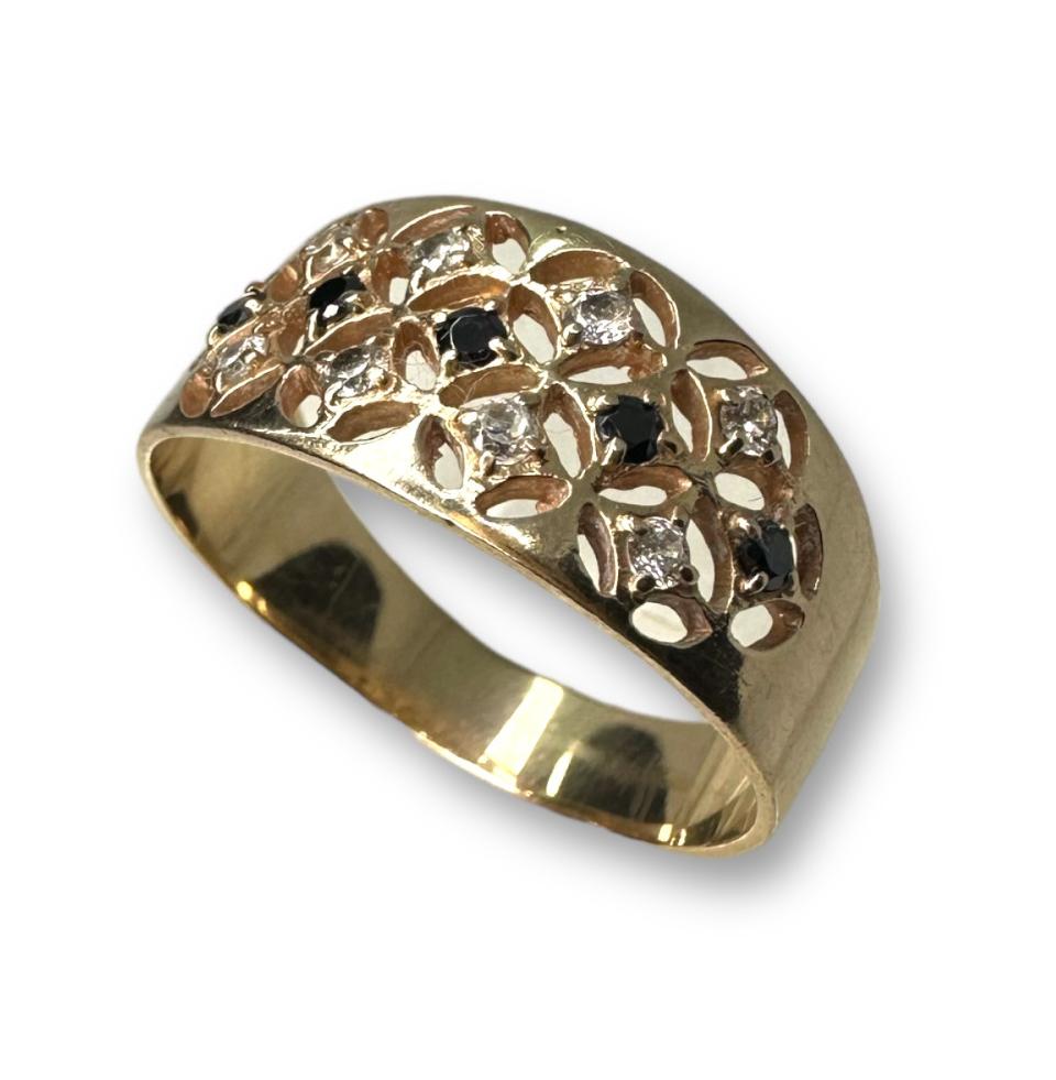 Кольцо из красного золота с цирконием (31500467) 0