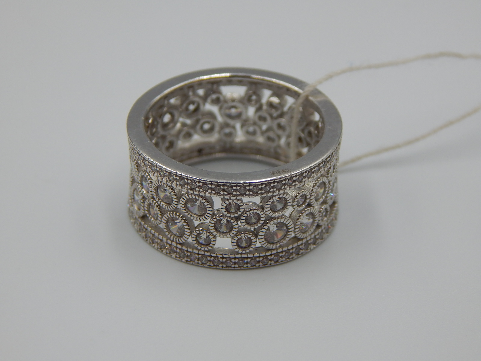 Серебряное кольцо с цирконием (33723117) 2
