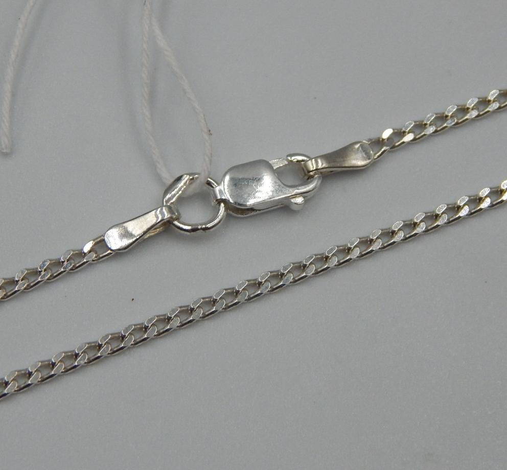 Серебряная цепь с плетением Панцирное (32356882) 0
