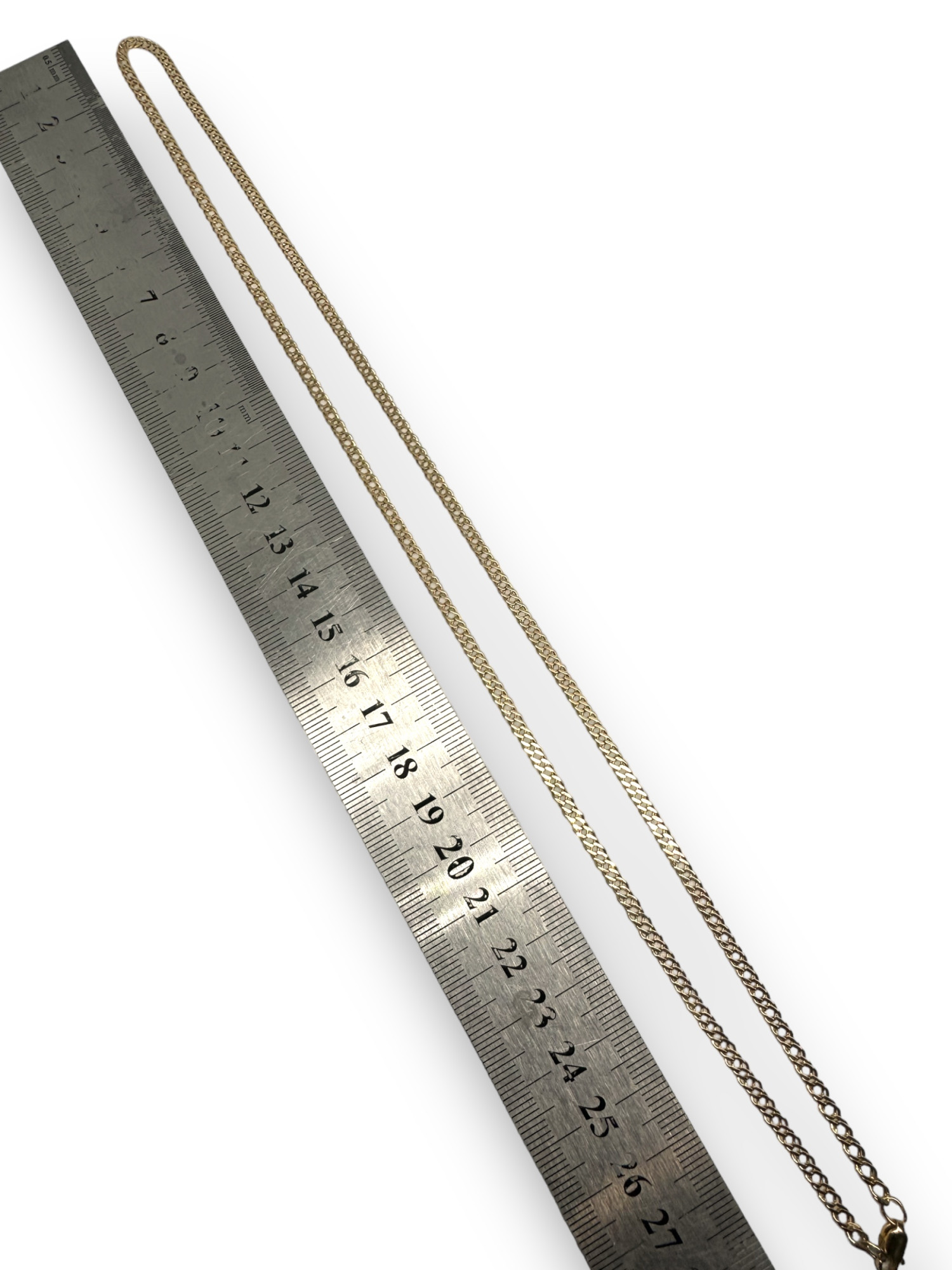 Ланцюжок з червоного золота з плетінням подвійний Ромб (32401293) 2