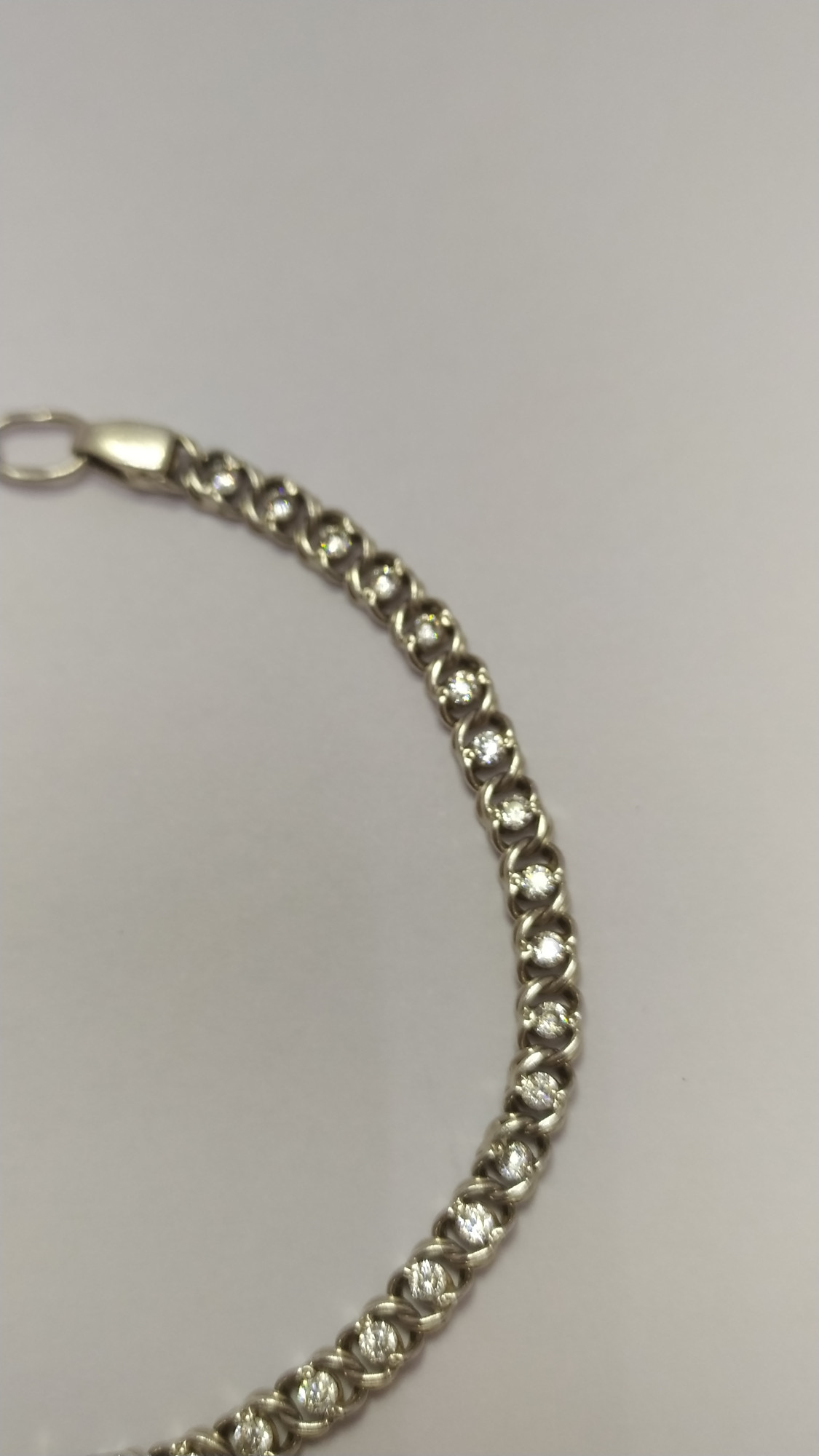 Срібний браслет з цирконієм (33698396) 1