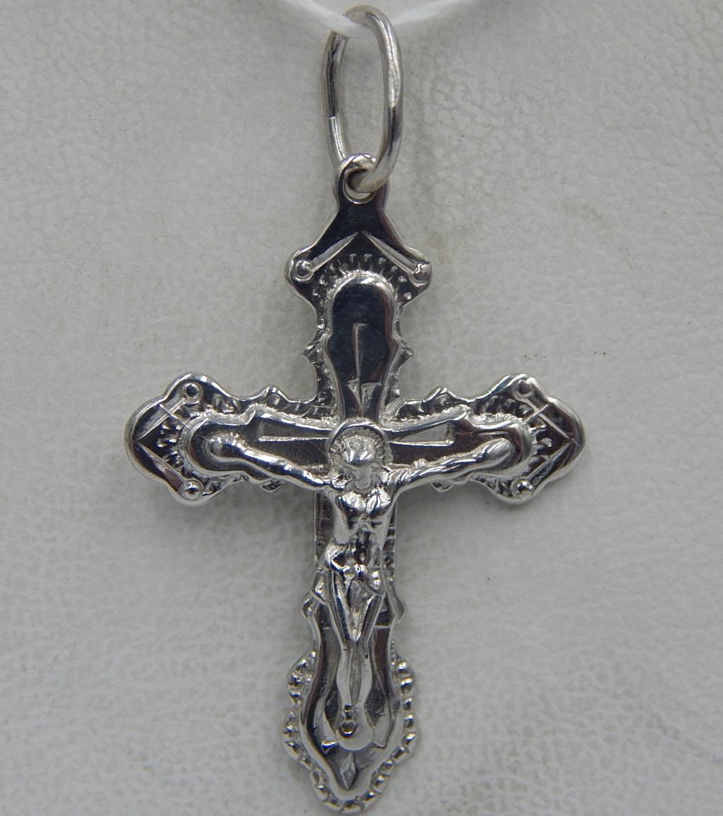 Срібний підвіс-хрест (30513358) 0