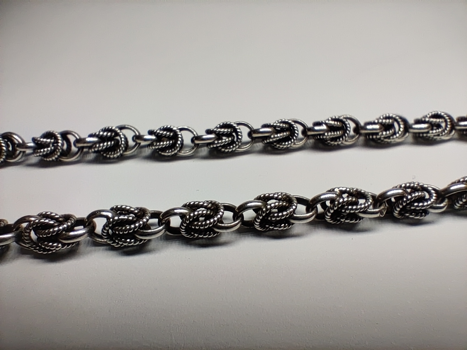 Серебряная цепь с плетением Кордовое (335825974) 4