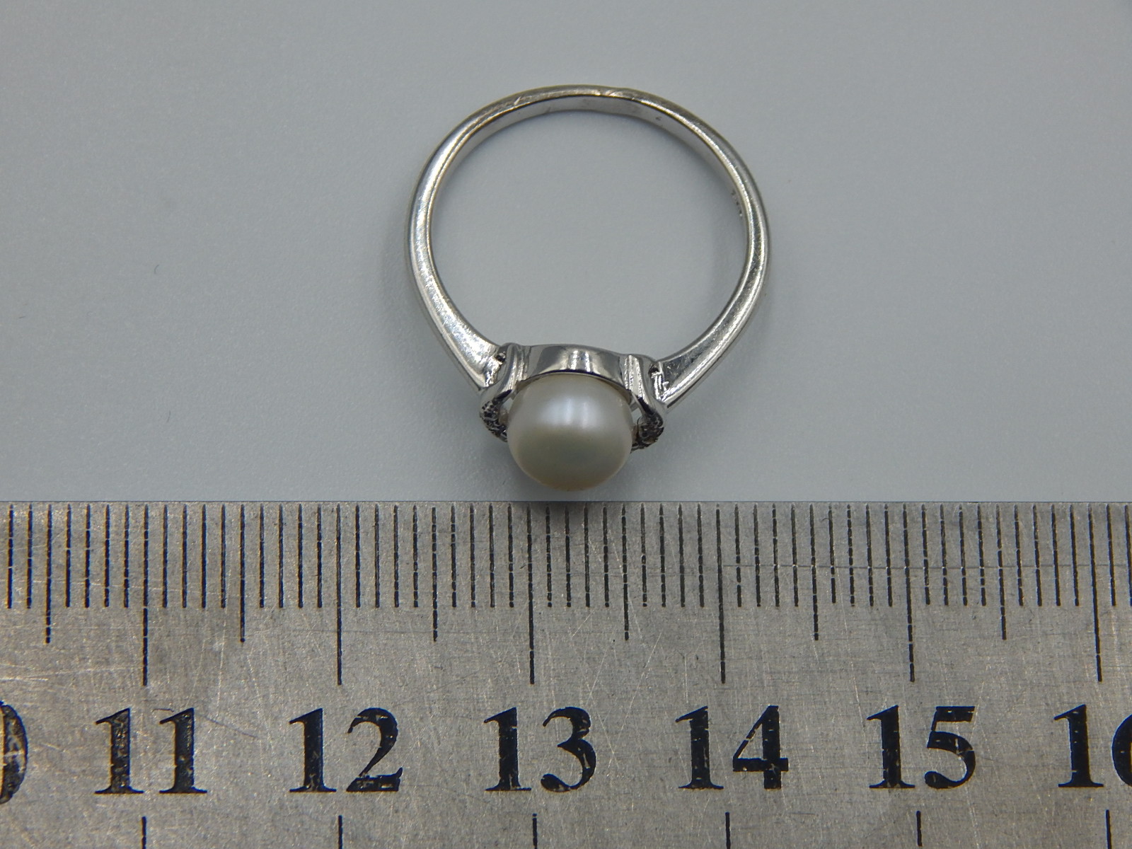 Срібна каблучка з перлами та цирконієм (33429181) 3
