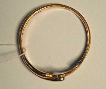 Кольцо из красного и белого золота с бриллиантом (-ми) (27416563) 2