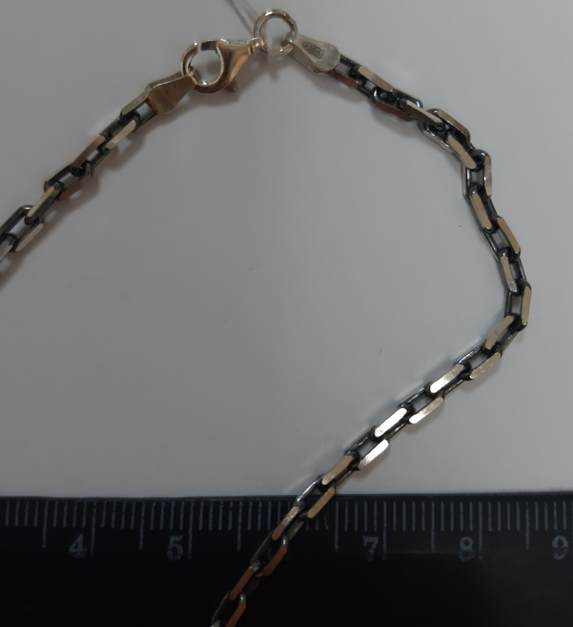 Серебряная цепь с плетением Якорное (30515482) 3