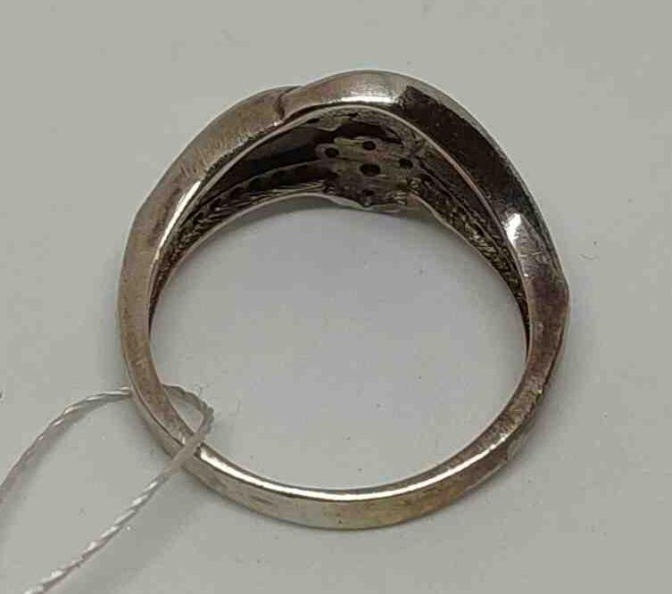 Серебряное кольцо с цирконием (30068177) 1