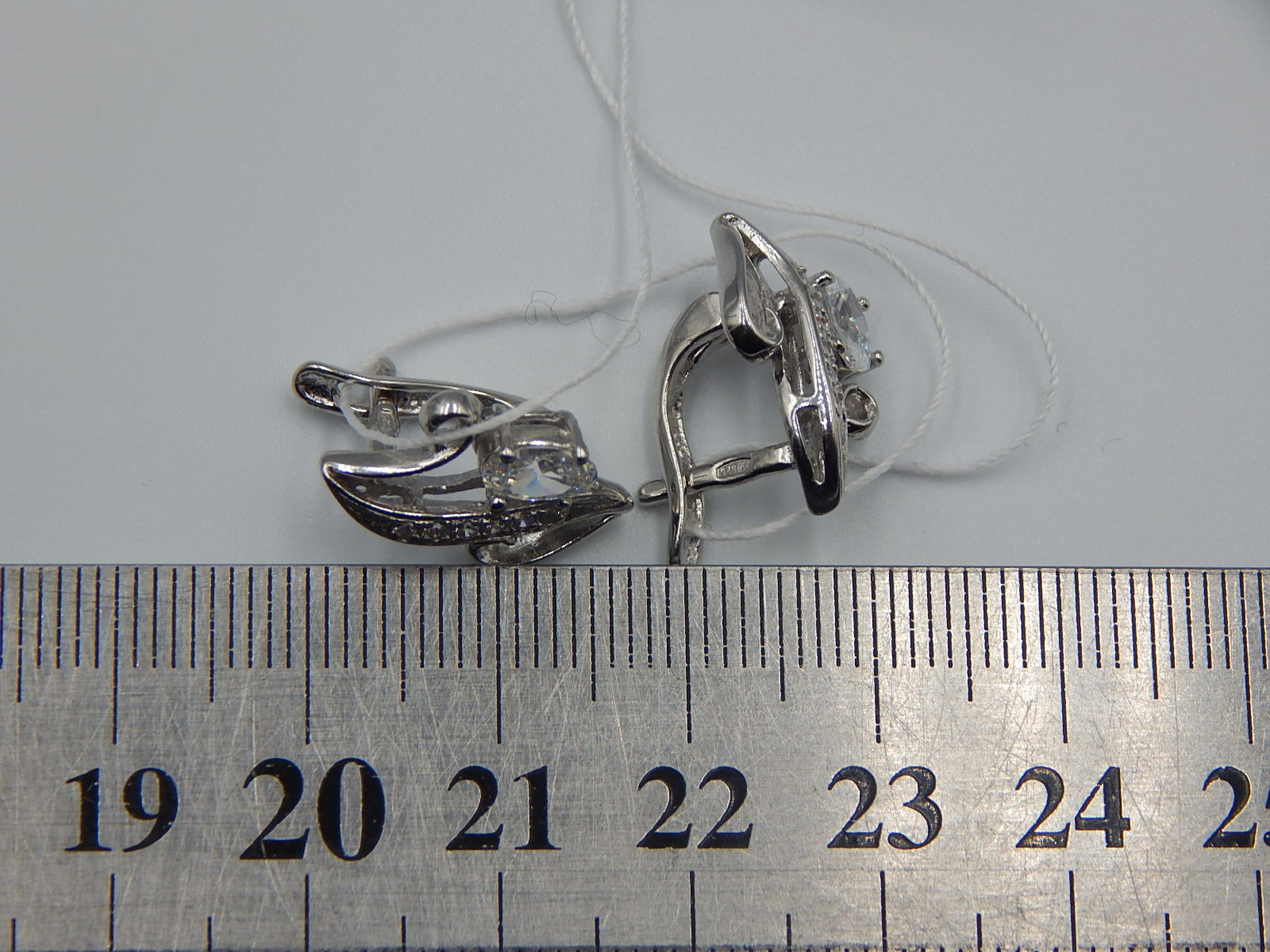 Срібні сережки з цирконієм (33007922) 5