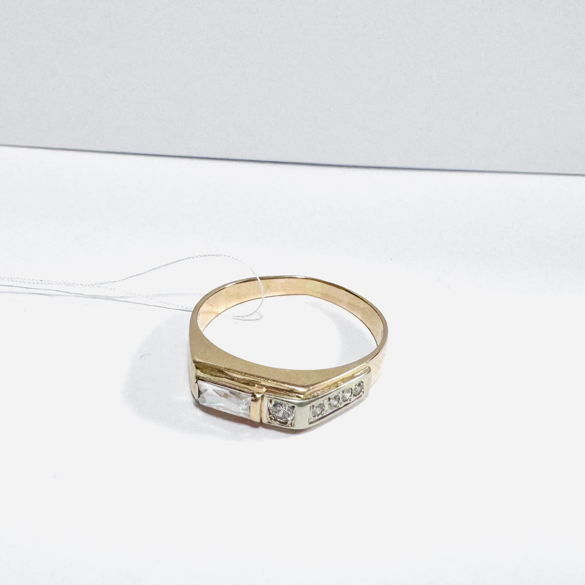 Перстень з червоного золота з цирконієм (33425283) 1
