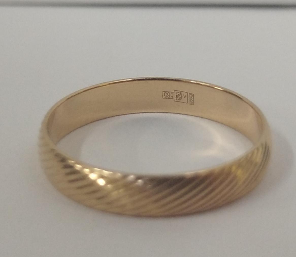 Обручальное кольцо из красного золота (33699519)  3