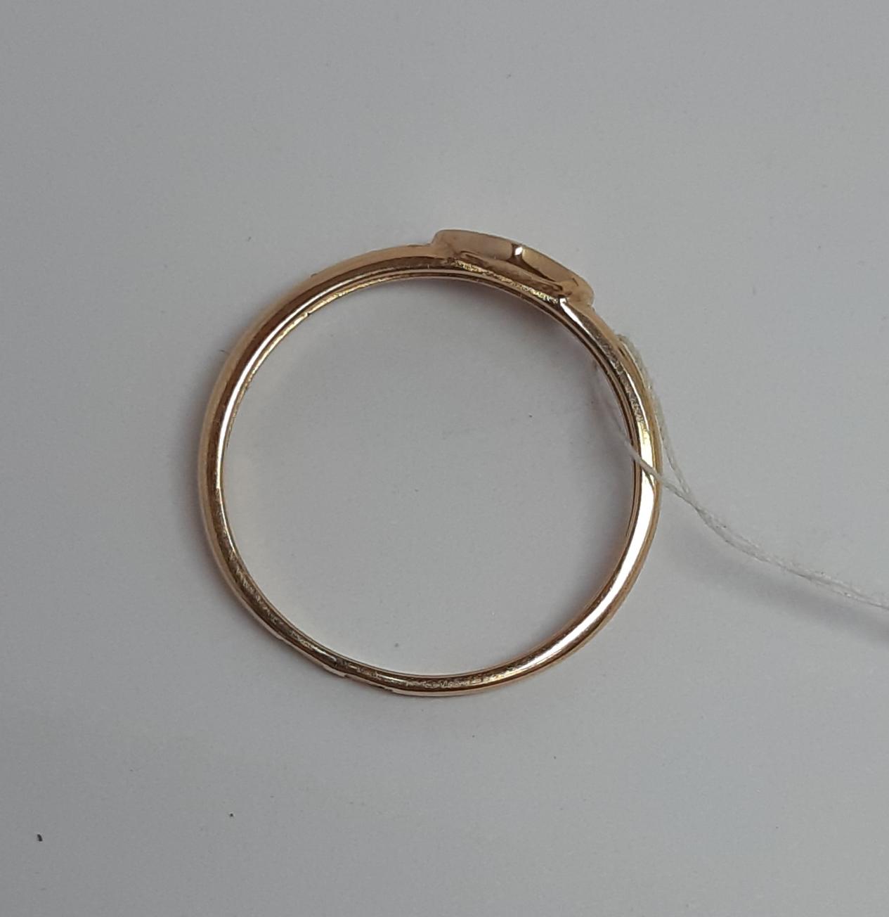 Кольцо из красного золота с цирконием (33934499) 1