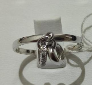 Серебряное кольцо с цирконием (28179427) 2