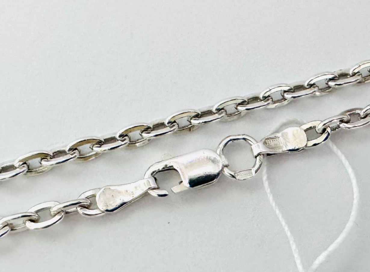 Серебряная цепь с плетением Якорное (33232596) 0