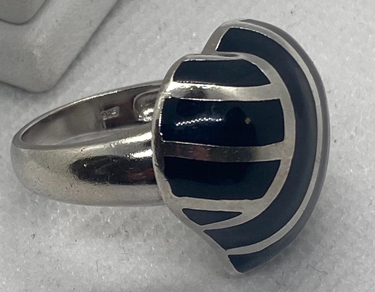 Серебряное кольцо с эмалью (31704738) 2