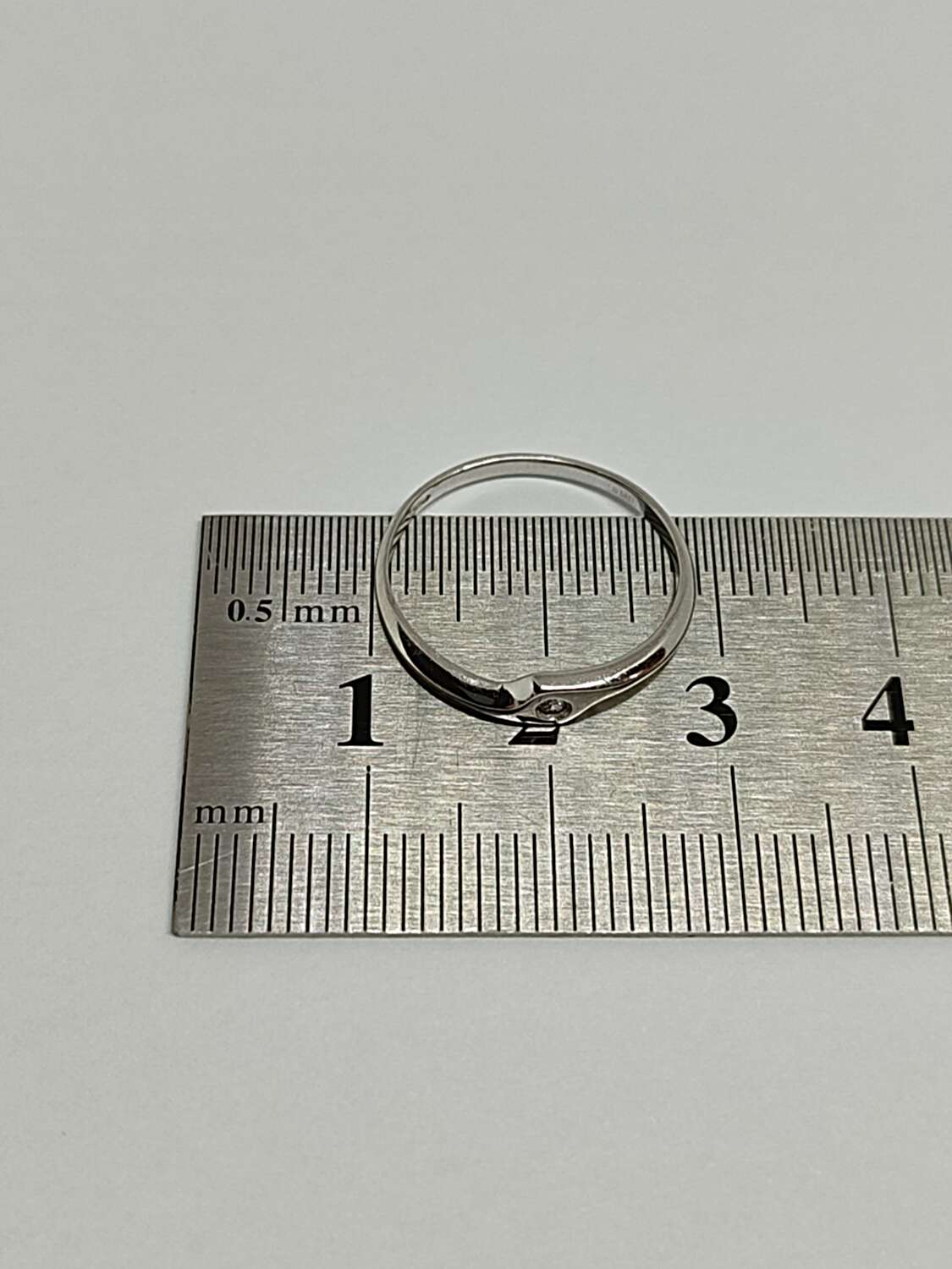 Кольцо из белого золота с бриллиантом (-ми) (33466402) 5