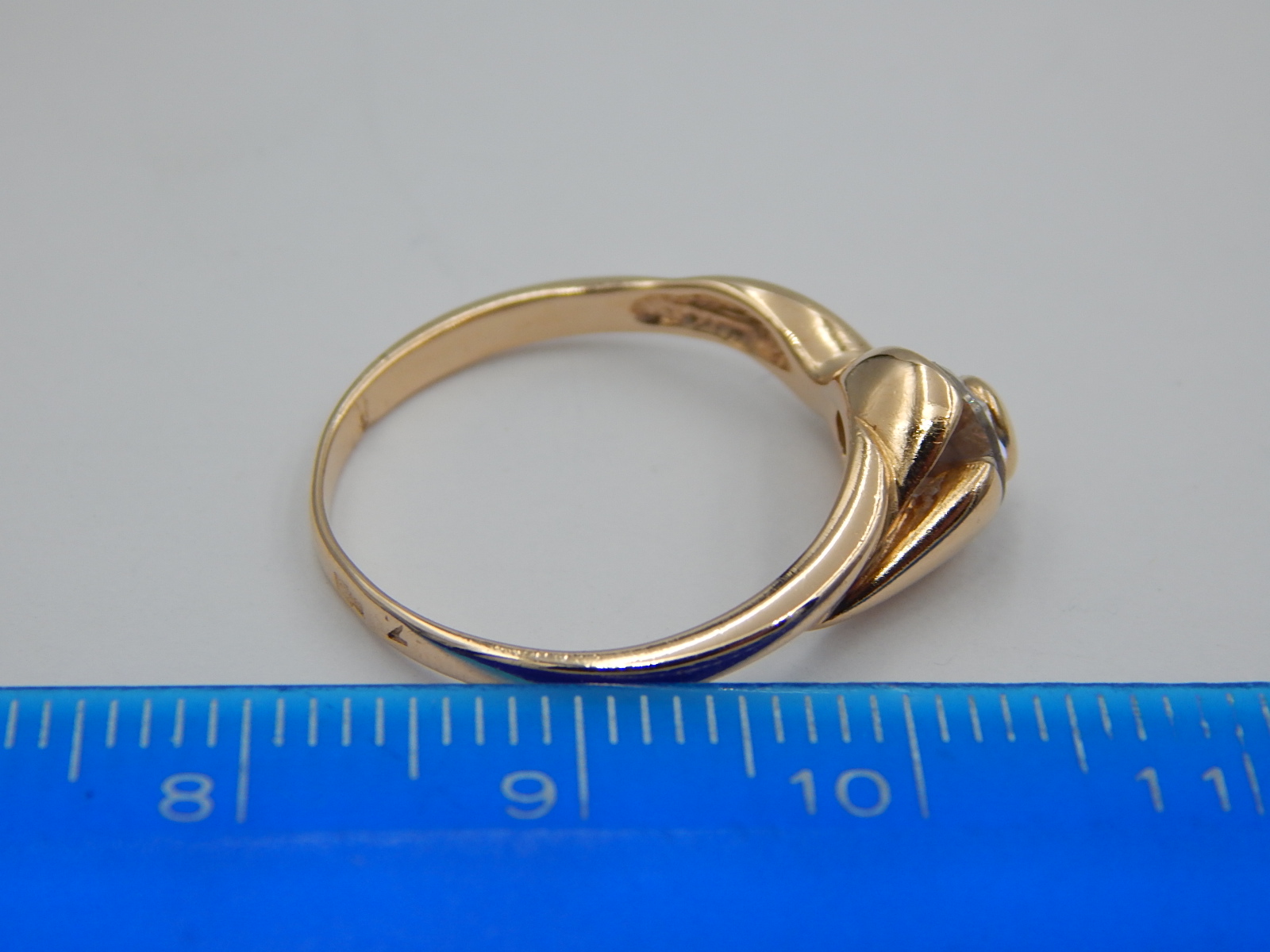 Кольцо из красного золота с цирконием (33720846)  5