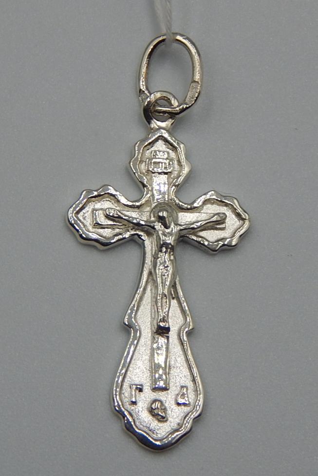 Срібний підвіс-хрест (31867816) 0