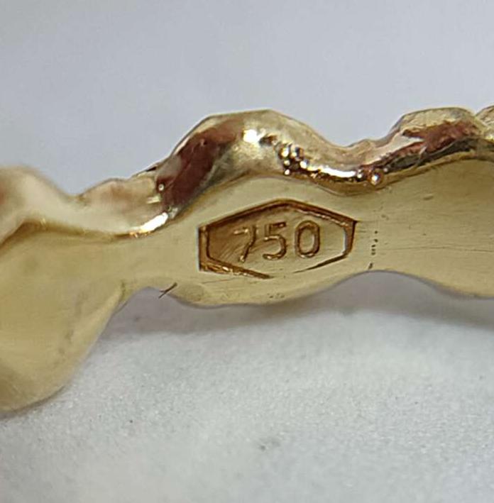 Кольцо из желтого золота с бриллиантом (-ми) (31529857) 8