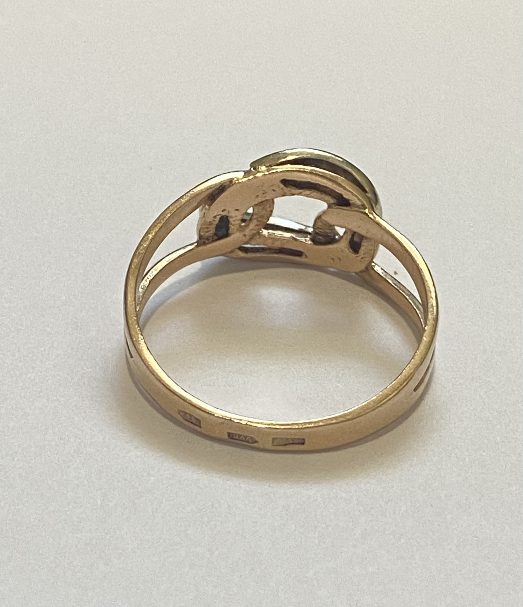 Кольцо из красного и белого золота с цирконием (33173132) 3