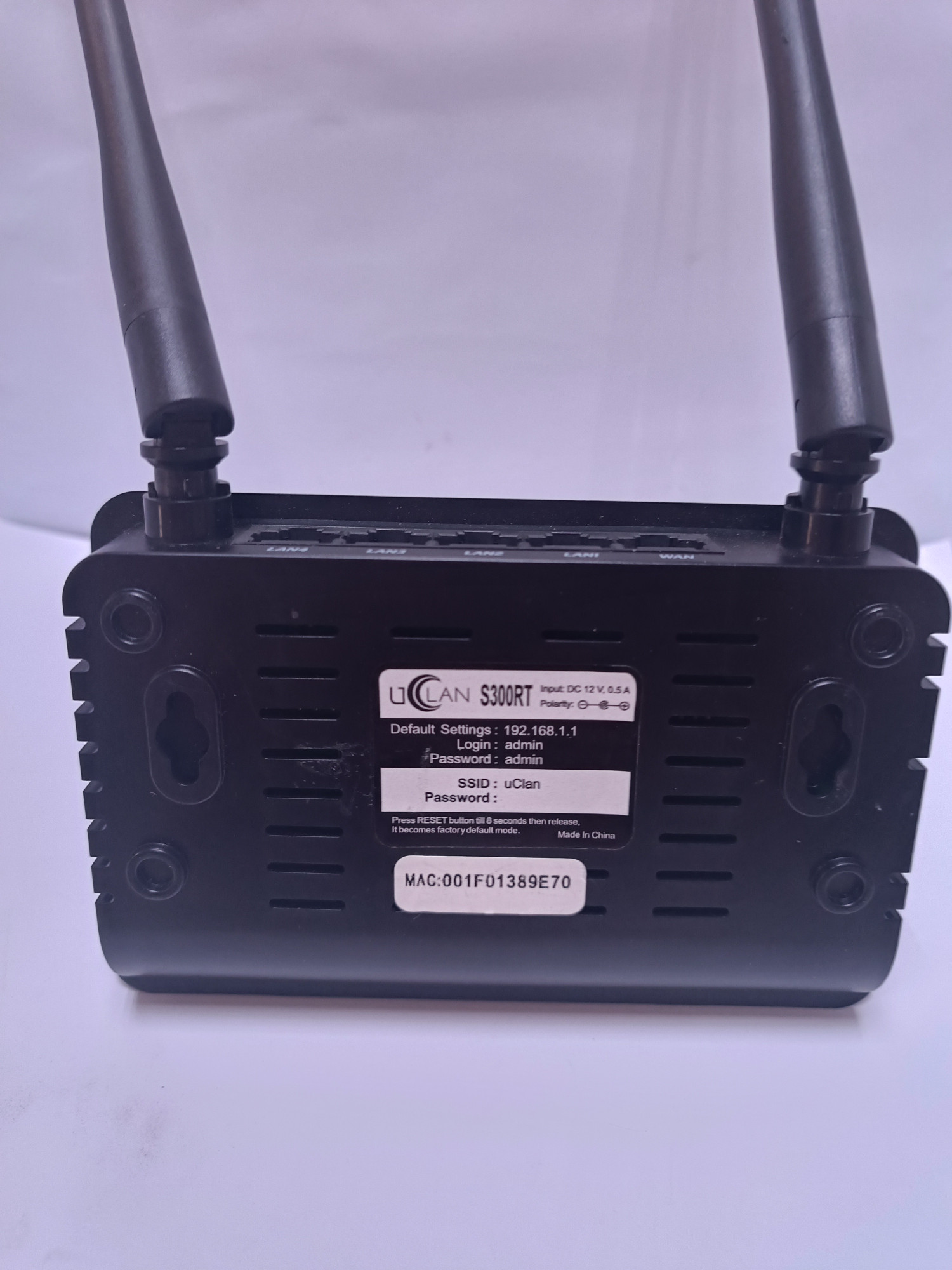Wi-Fi роутер uClan S300RT 2