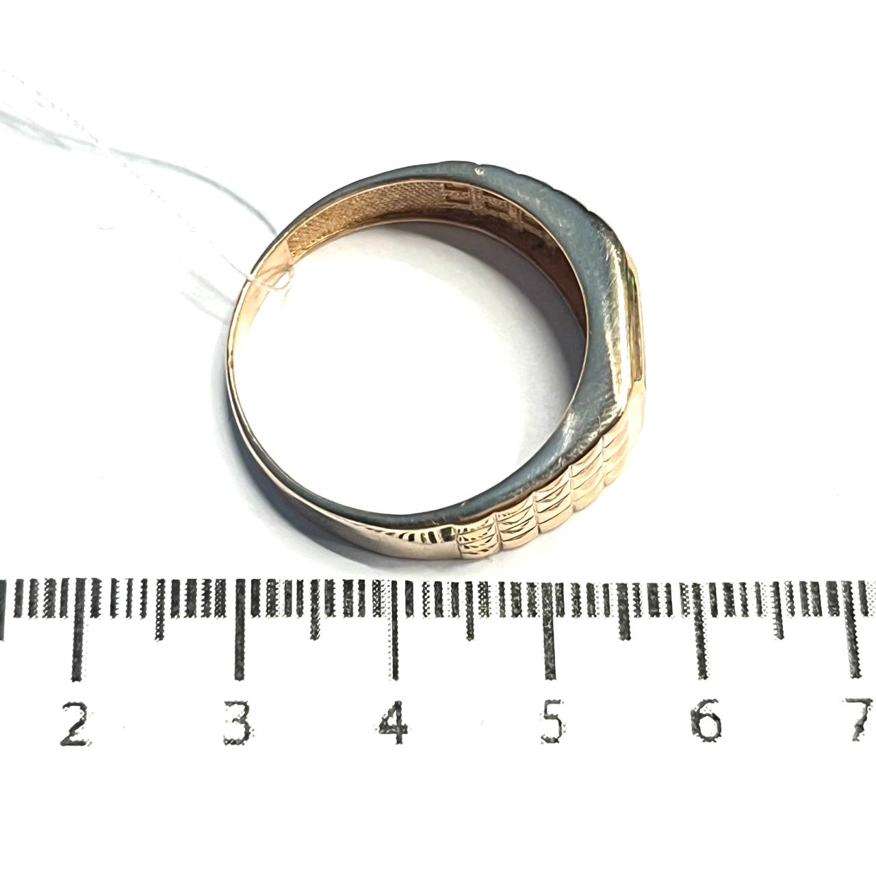 Перстень з червоного золота з оніксом (33963581) 4